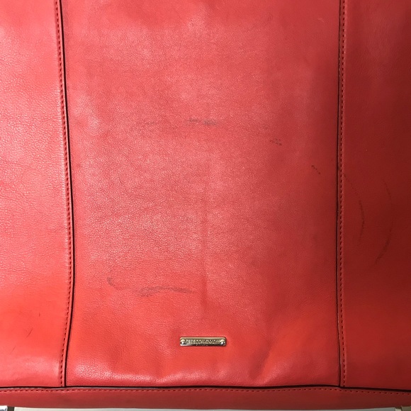 Rebecca Minkoff Large Orange Leather Tote - Picture 3 of 6